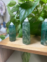 Load image into Gallery viewer, Feathered Fluorite Tower — Stone of Focus & Flow