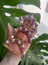 Load image into Gallery viewer, Crystal x Fresh Water Pearl Hair Claw