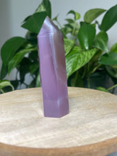 Load image into Gallery viewer, Pink/purple Agate tower — Stone of Harmony & Emotional Healing