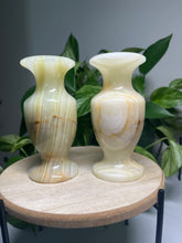 Load image into Gallery viewer, Green Onyx vase— Stone of Strength & Heart Healing