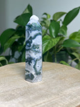 Load image into Gallery viewer, Moss Agate towers— Stone of Growth & Balance
