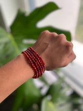 Load image into Gallery viewer, Carnelian Bracelet 4mm
