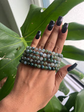 Load image into Gallery viewer, Moss Agate Bracelet 6mm
