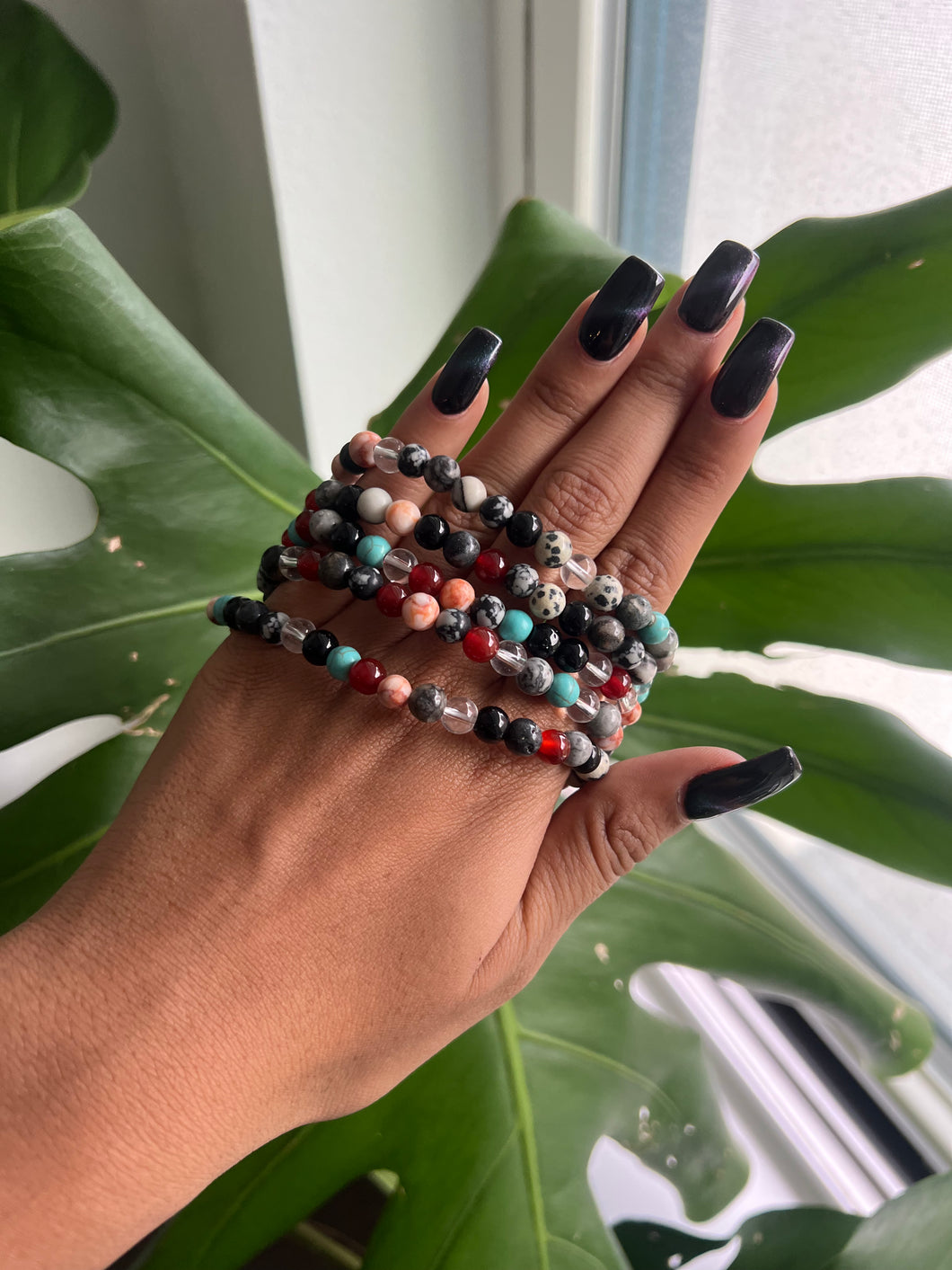 Multi Gemstone Bracelet 6mm