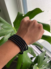 Load image into Gallery viewer, Black Obsidian Bracelet 4mm
