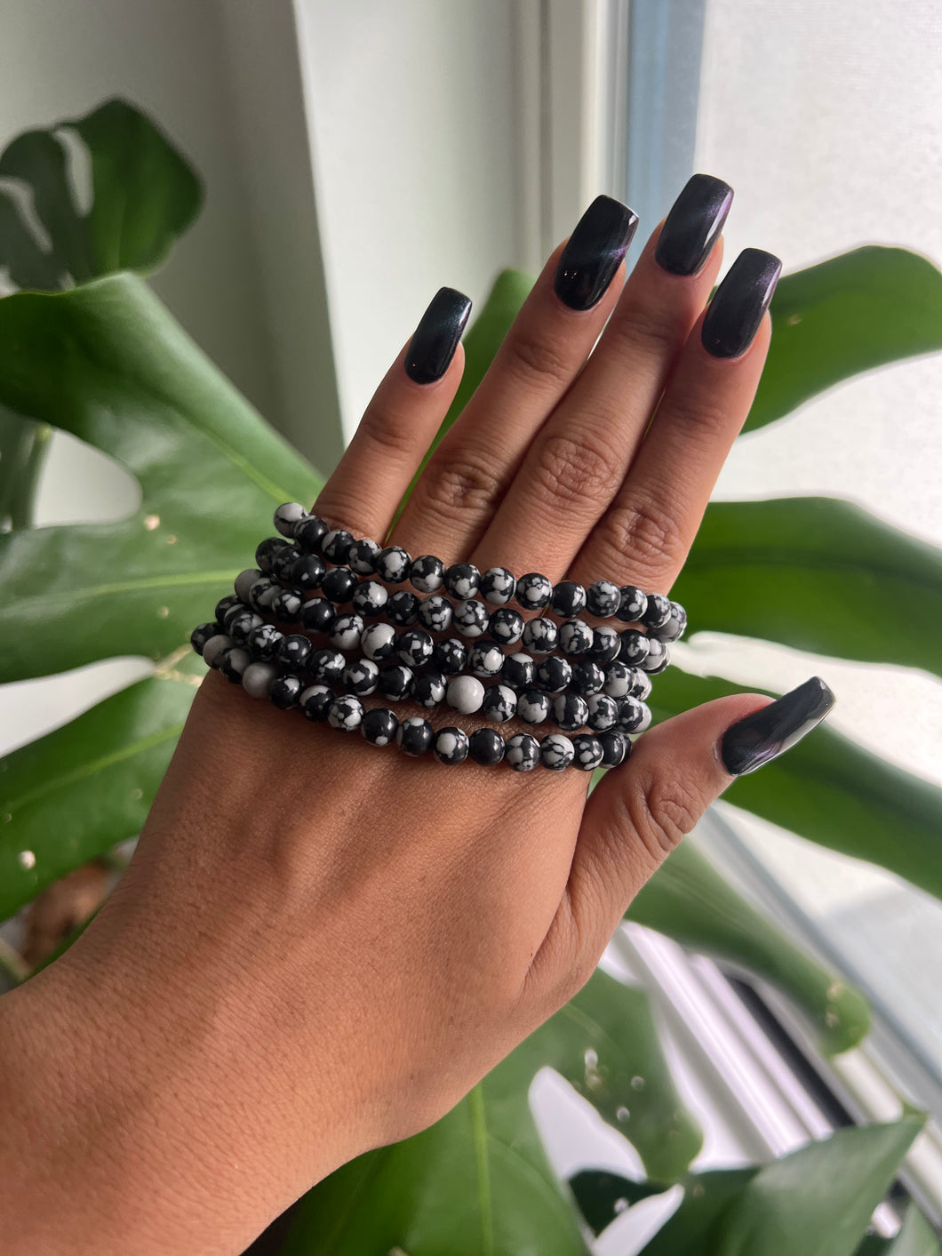 Snowflake Obsidian 6mm