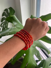 Load image into Gallery viewer, Carnelian Bracelet 6mm

