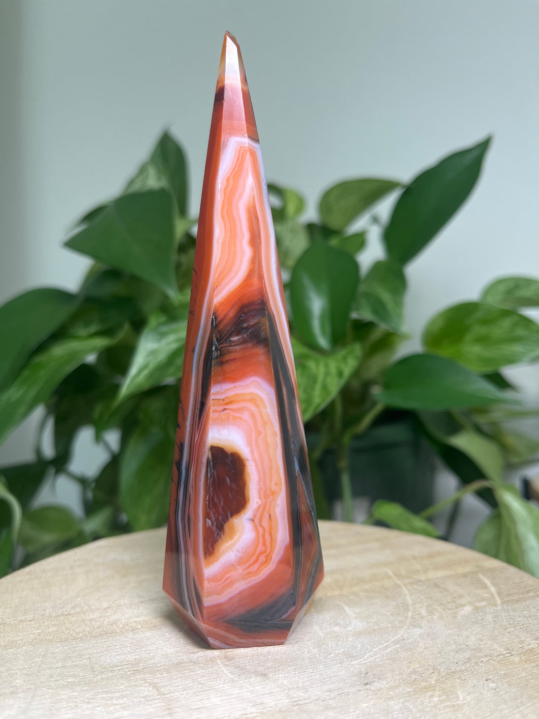 Sardonyx point— Stone of Strength & Protection