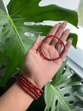 Load image into Gallery viewer, Carnelian Bracelet 4mm
