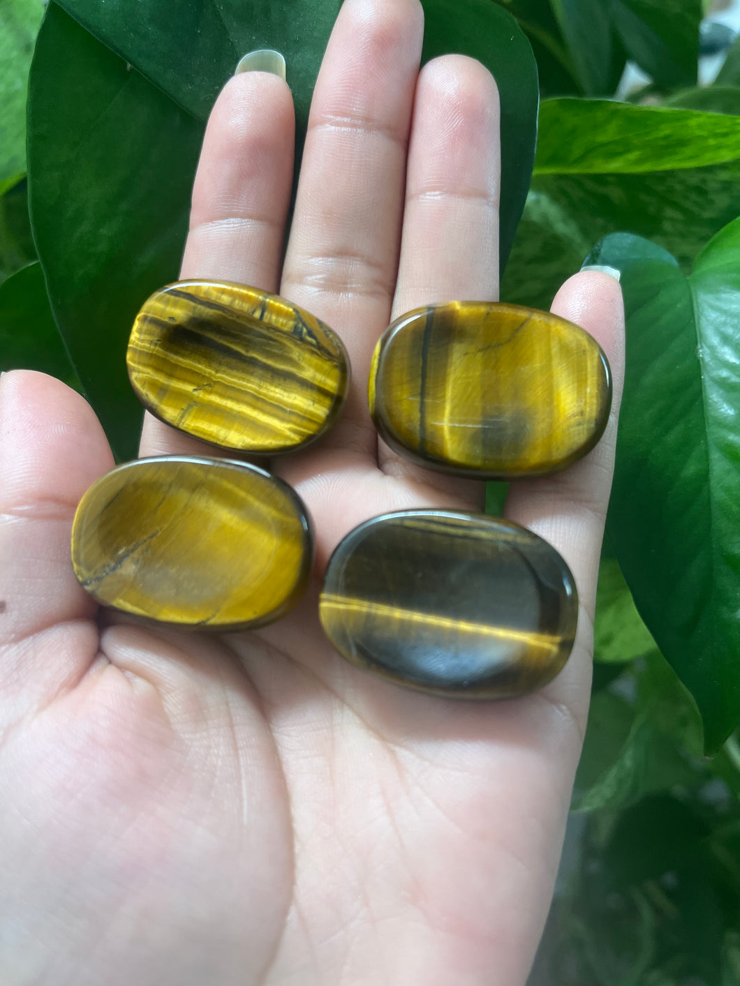 Tiger’s Eye Worry Stone — Stone of Courage & Confidence