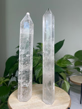 Load image into Gallery viewer, Clear Quartz tower— Stone of Clarity &amp; Amplification
