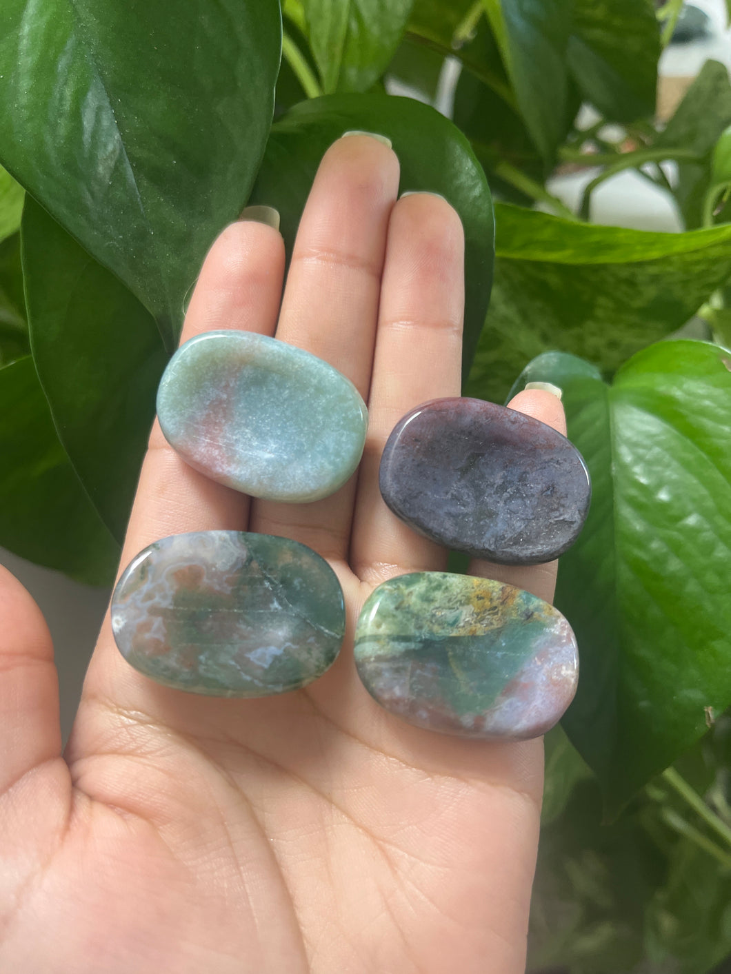 Ocean Jasper Worry Stone – Stone of Joy & Renewal