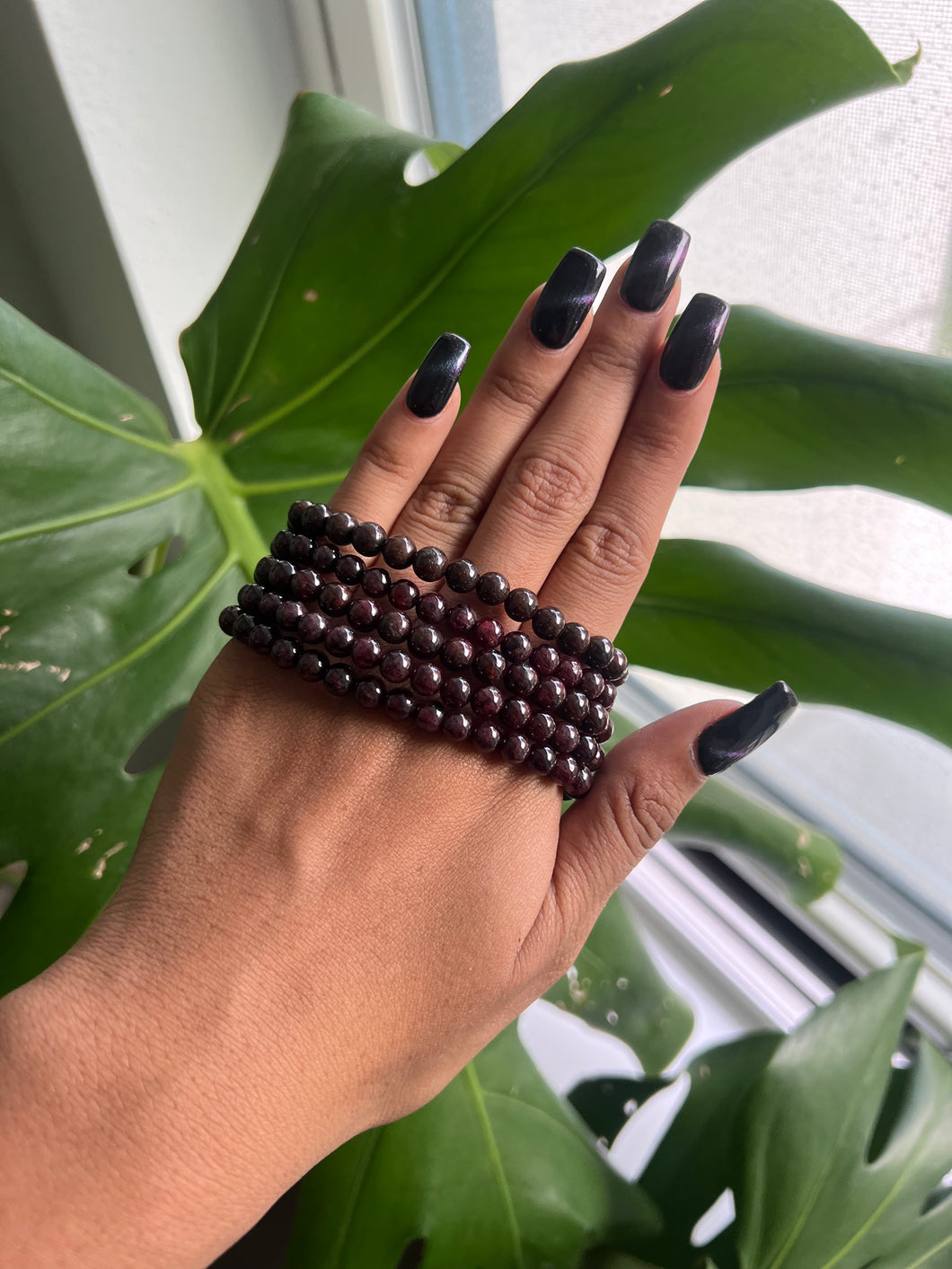 Garnet Bracelet 6mm