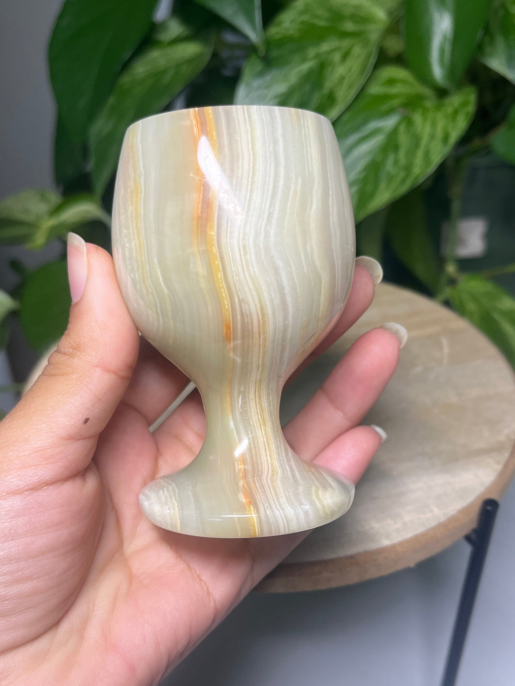 Green Onyx cups— Stone of Strength & Heart Healing