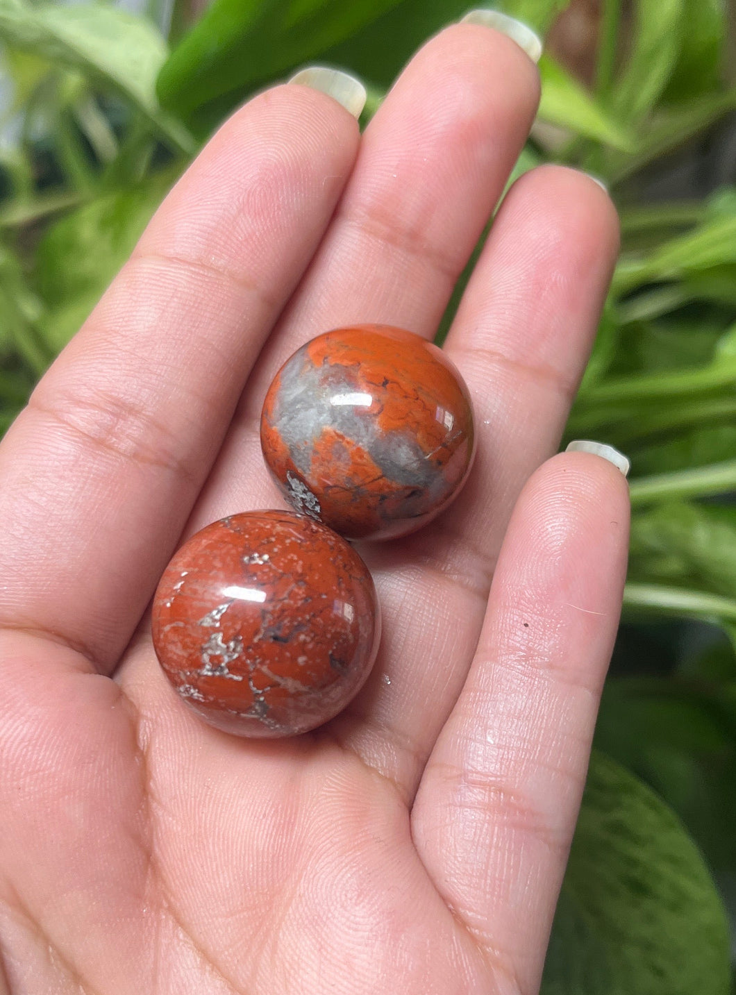 Red Jasper Sphere — Stone of Strength & Stability