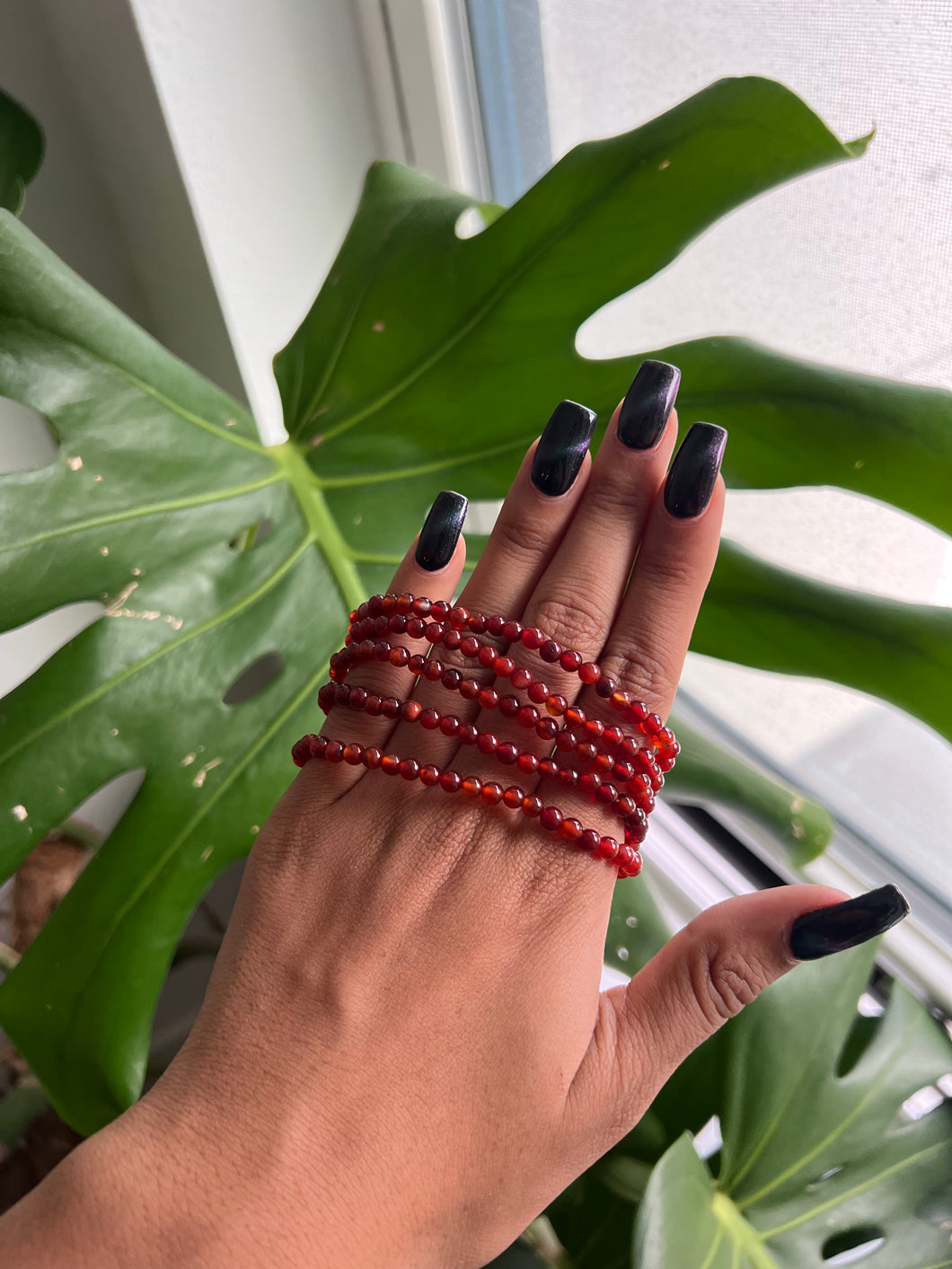 Carnelian Bracelet 4mm