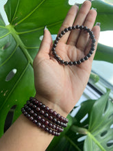 Load image into Gallery viewer, Garnet Bracelet 6mm
