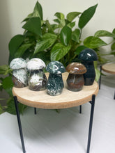 Load image into Gallery viewer, Moss Agate mushroom— Stone of Growth &amp; Balance
