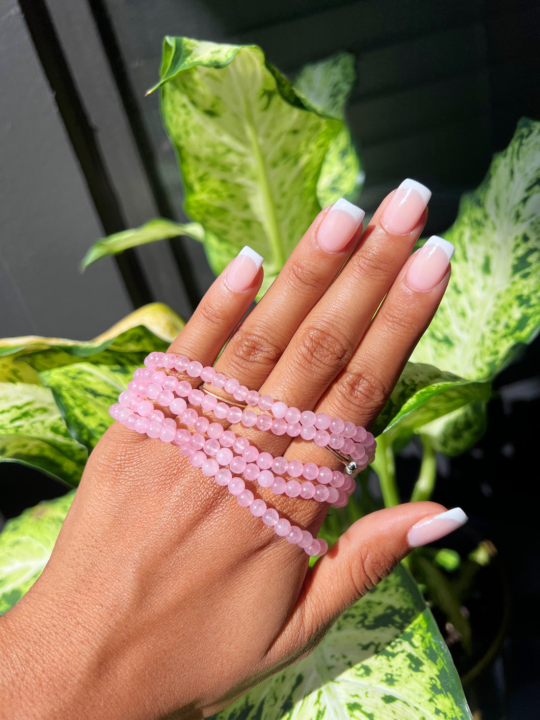 Rose Quartz Bracelet 4mm
