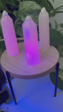 Load and play video in Gallery viewer, UV Reactive Pink Calcite Tower
