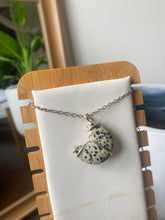 Load image into Gallery viewer, Dalmatian Jasper Crescent Moon Necklace
